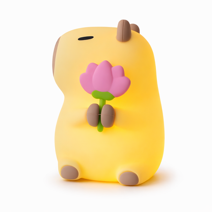 Veilleuse Capybara – Lampe LED Rechargeable en Silicone Souple