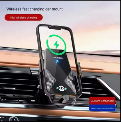 Chargeur de voiture sans fil Qi Smartible 10 W et support de téléphone à verrouillage automatique