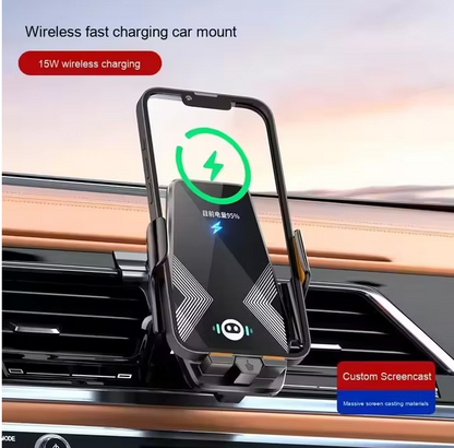 Chargeur de voiture sans fil Qi Smartible 10 W et support de téléphone à verrouillage automatique