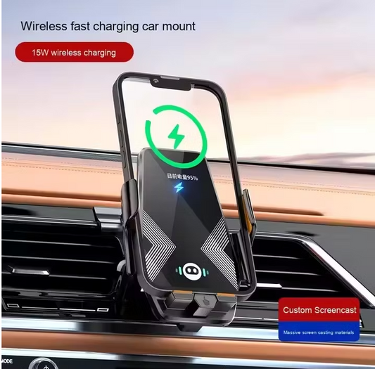 Chargeur de voiture sans fil Qi Smartible 10 W et support de téléphone à verrouillage automatique