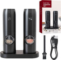 Electric Salt and Pepper Grinder Set – USB-C Rechargeable Pepper Mill with LED Light