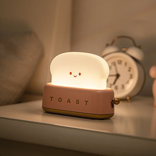 Veilleuse grille-pain – Adorable lampe d'ambiance LED rechargeable