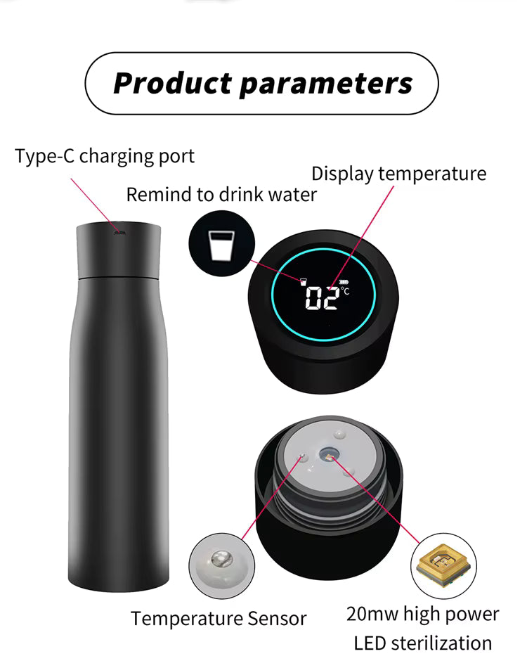 Smart UV Water Bottle