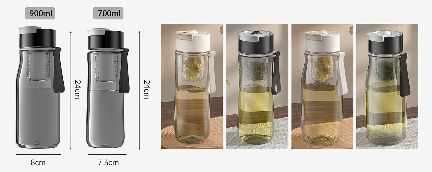 Gourde Smartible 700 ml en Tritan – Infuseur à thé magnétique et filtre de séparation