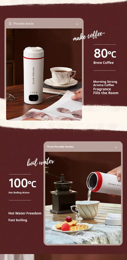 Bouilloire de voyage rechargeable Smartible – 500 ml, tasse chauffante portable à température contrôlée
