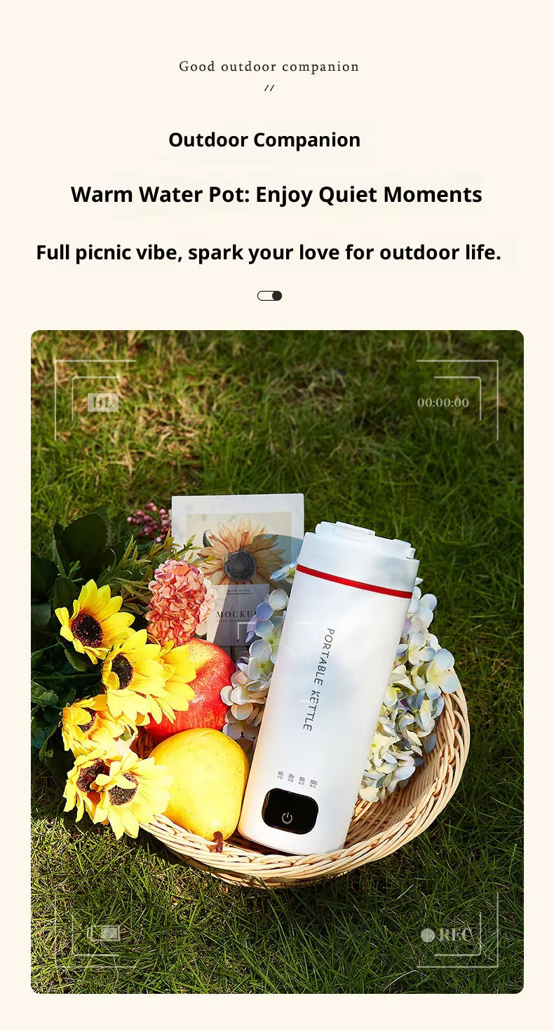 Bouilloire de voyage rechargeable Smartible – 500 ml, tasse chauffante portable à température contrôlée