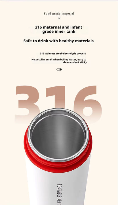 Bouilloire de voyage rechargeable Smartible – 500 ml, tasse chauffante portable à température contrôlée